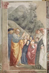 St. Peter predigt in Jerusalem, ca. 1427